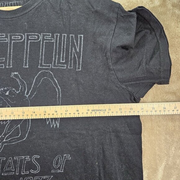 Led Zeppelin United States America 1977 T-Shirt Unisex Sz XL Black Short Sleeve - Picture 8 of 10